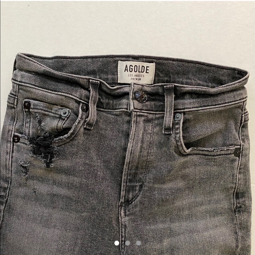 agolde sophie mid/ high rise skinny jeans